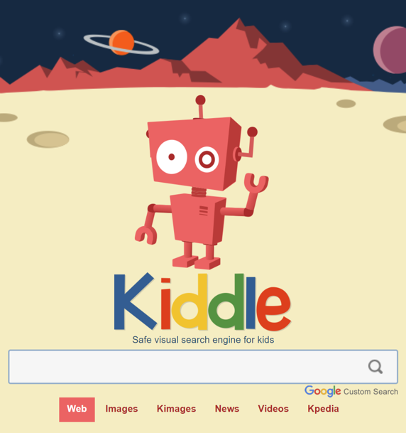 Kids safe search - Kiddle